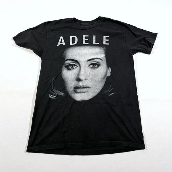 Unbranded Other - Adele Unisex Black Short Sleeve Crew Concert T-Shirt Band Tee 2016 Tour Sz S
